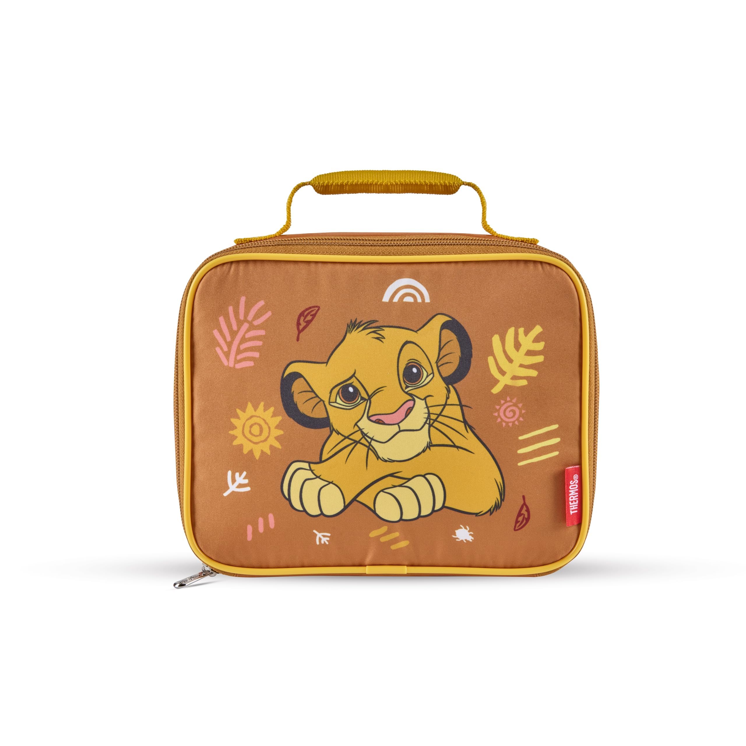 Thermos Boys Lion King Disney The Kids Insulated Lunch Bag – Bpa Free Thermal Lunch Box For School Packed Lunch, Leakproof, Wipe Clean, Durable Cool Bag With Padded Carry Handle For & Girls
