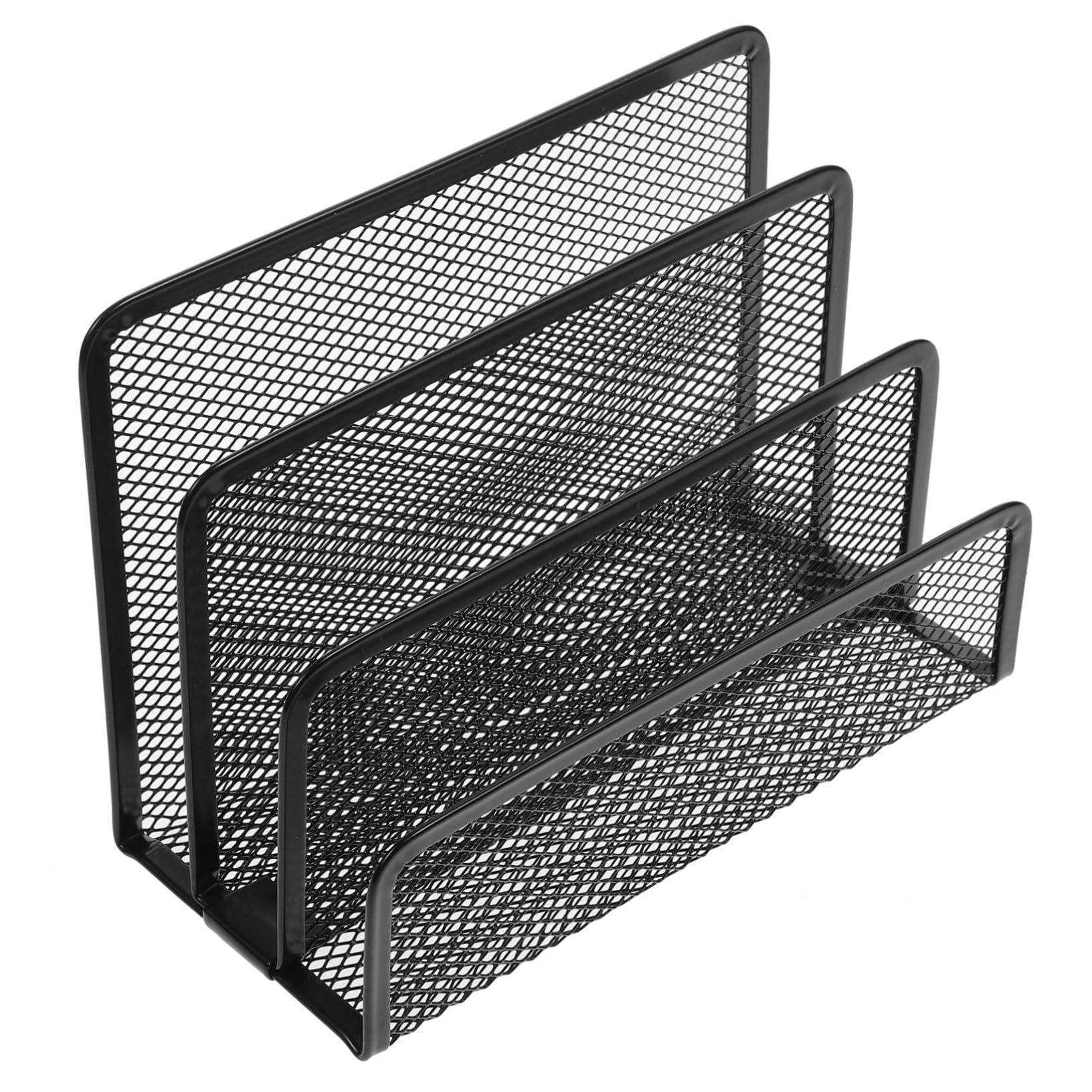 Operitacx Desk Organizer Acrylic Drawers White Drawers Metal Mesh Organizer Metal File Organizer Table Organizer Bookshelf Storage Box Folder Rack Black Pen Holder Organizer Drawer for Desk