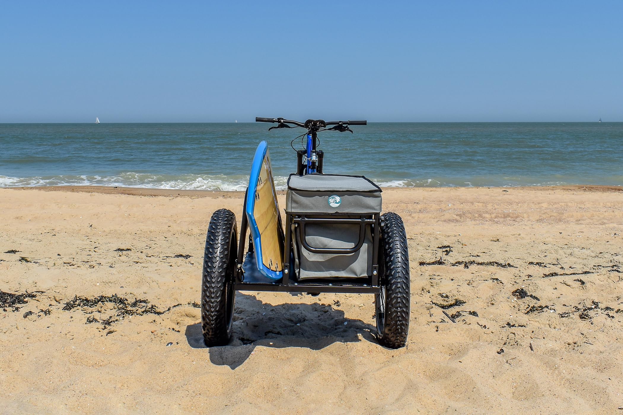 Remorque vélo Roues Fat Bike - spécial Plage