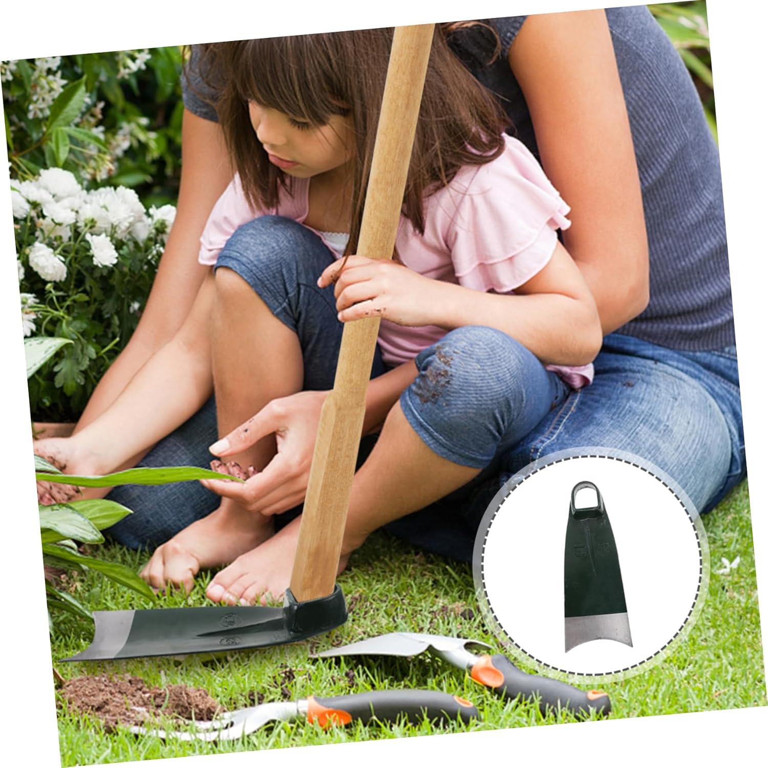 Garden Hoe Head Durable Digging Tool for Loosening Soil Weeding and Flower Planting for Gardens Nurseries and Lawns Multi Functional Gardening Tool