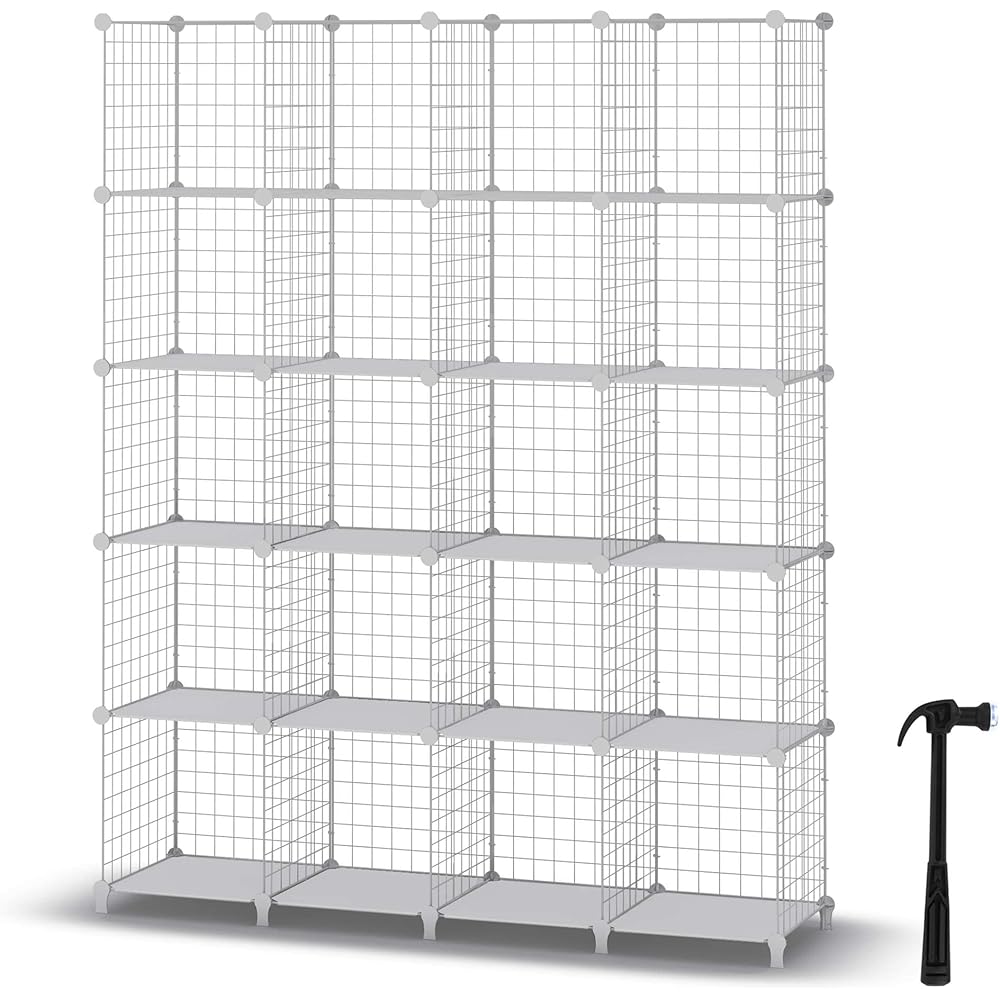 14/mo Finance HOMIDEC Wire Cube Storage, Storage Shelves 20 Cube
