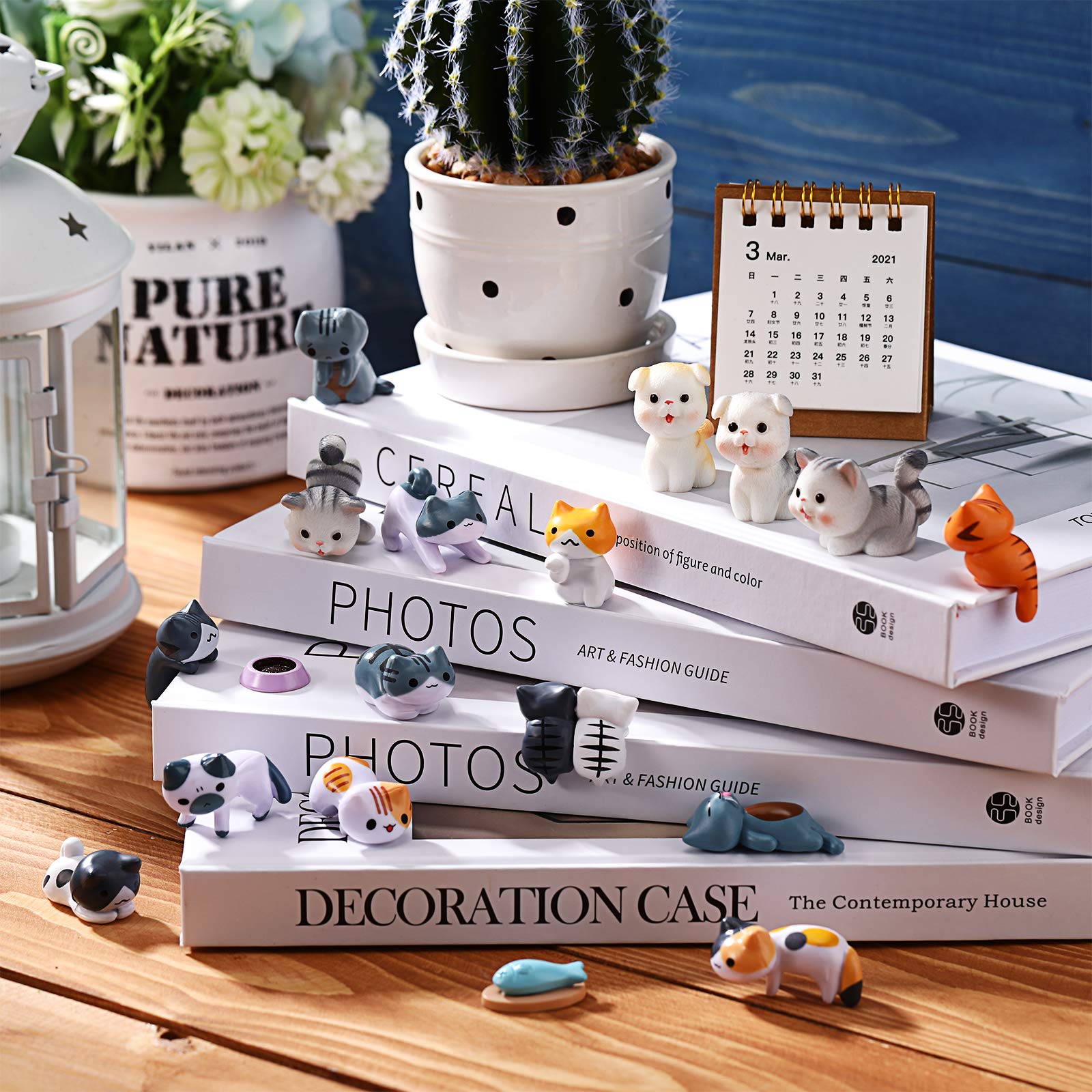 16-teiliges Katzenfiguren-Set – Niedliche Mini-Katzen Aus PVC, Für Deko, Terrarien, Feengärten & DIY