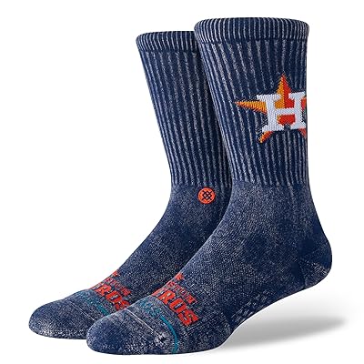 Stance Fade Hou Crew Cut Socks Shoes Navy