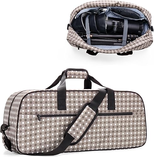 YARWO Estuche de transporte para trípode de 23.6 pulgadas de largo, bolsa de almacenamiento de equipo de estudio fotográfico con correa para el