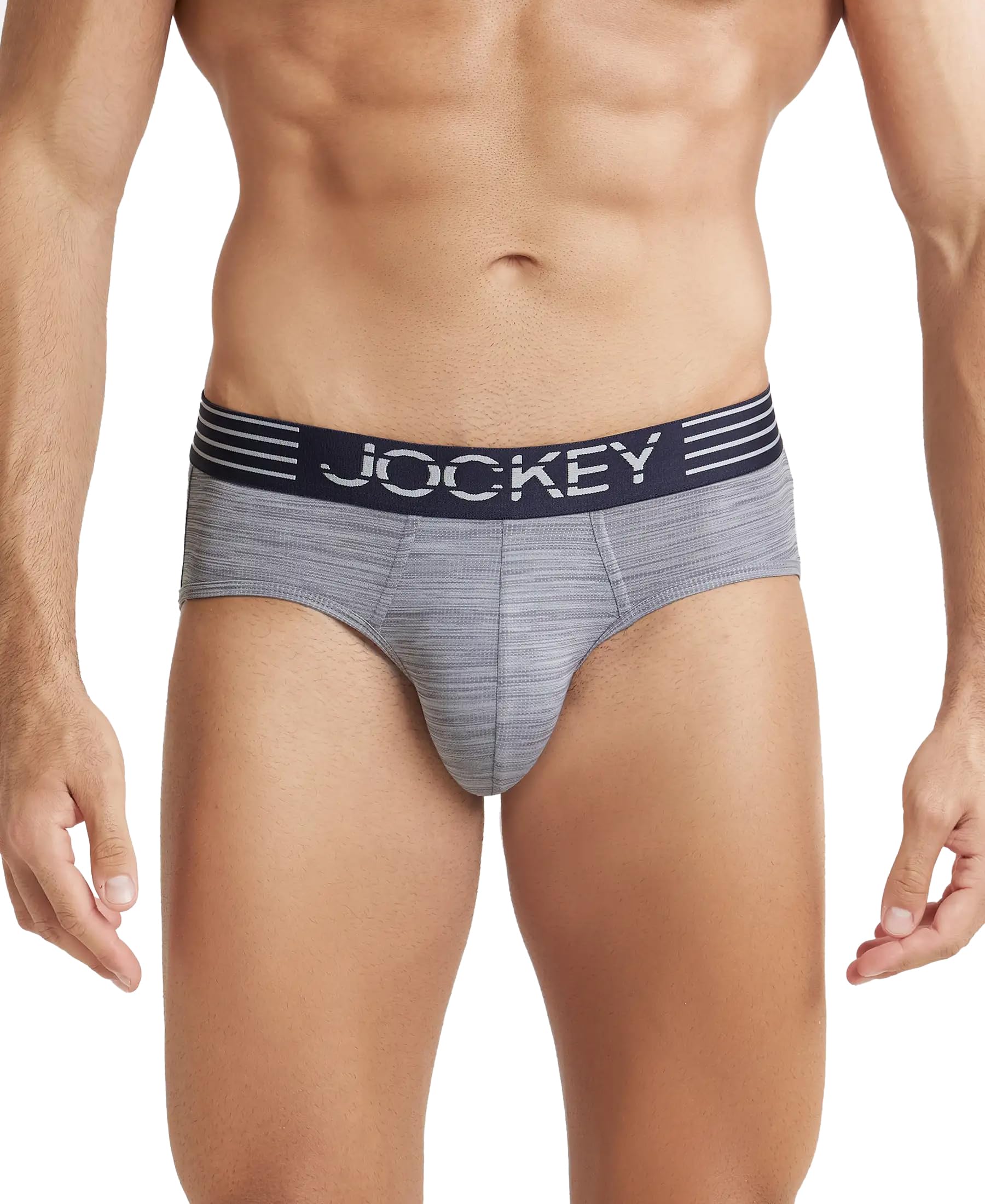 Jockey MM04 Men's Microfiber Mesh Elastane Stretch Active Wear Sports Brief with Stay Dry Technology