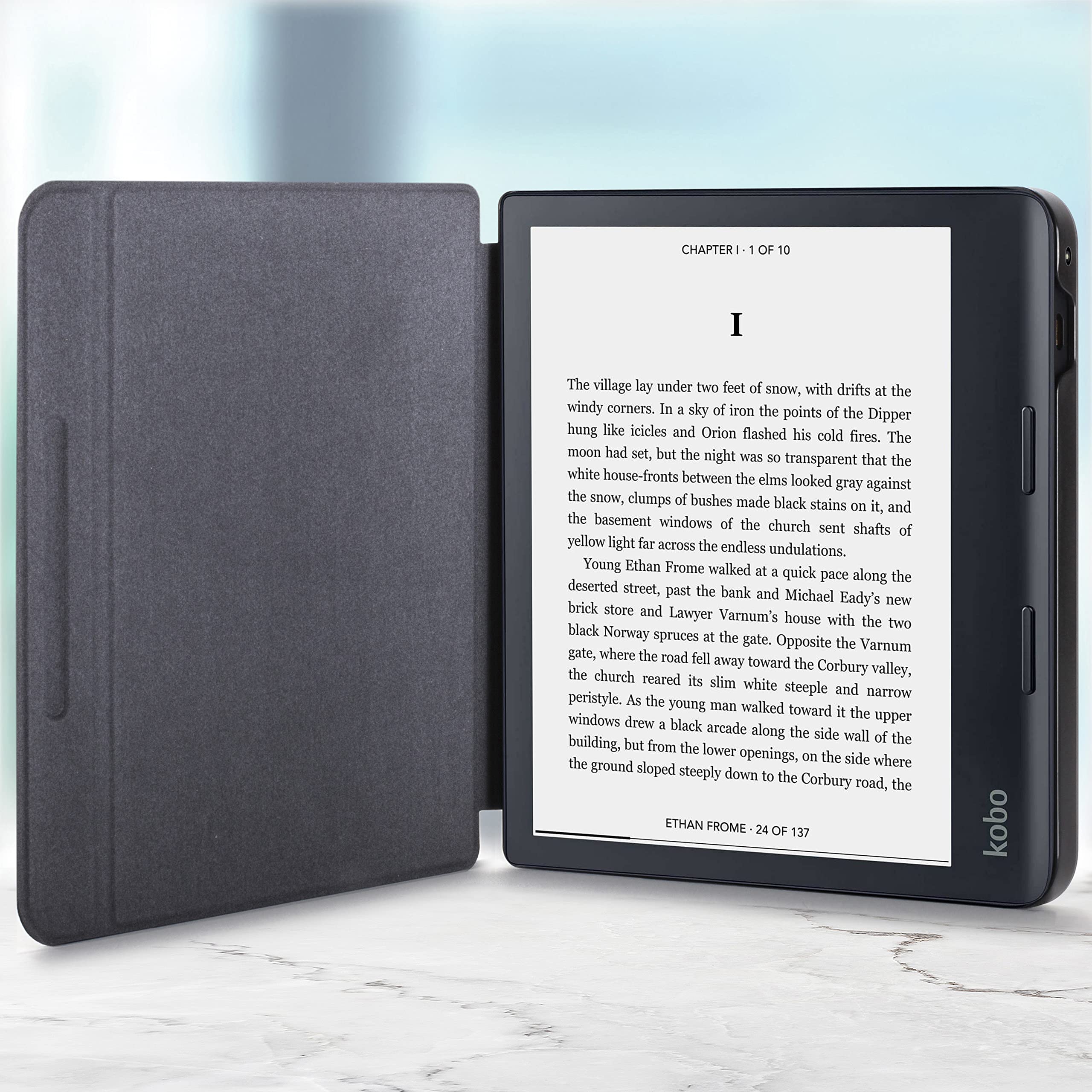 Forefront Cases Funda para Kobo Sage (Modelo: 2021) - Delgado, Ligera y Protectora Funda para Kobo Sage - Smart Auto Sueño Estela Función (Carcasa) - Púrpura — view 8
