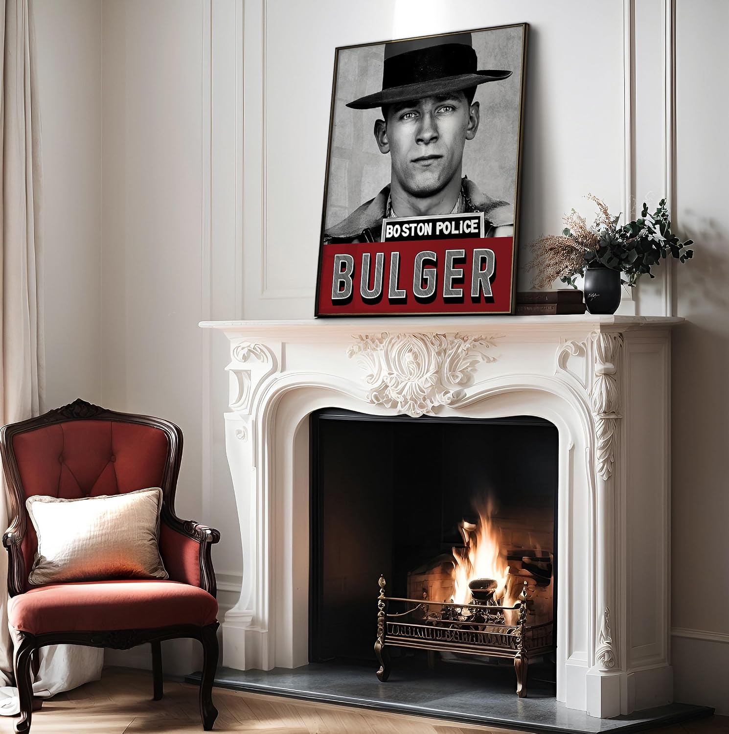 Poster Master Whitey Portrait Print - Irish Crime Boss Poster - Winter Hill Gang Art - Modern Boston Wall Design - Great Bedroom or Living Room Decor - 8x10 UNFRAMED Wall Art