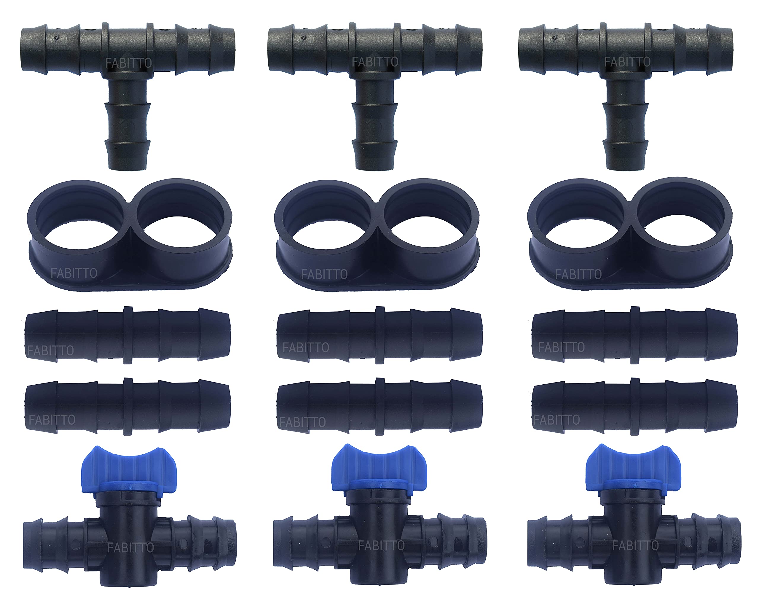 FABITTO Drip Irrigation Pipe 16mm Accessories Connectors (Tee Tap Straight End Cap) Joiners 100s Pack. (B07WC65PTC) Amazon Price History, Amazon Price Tracker