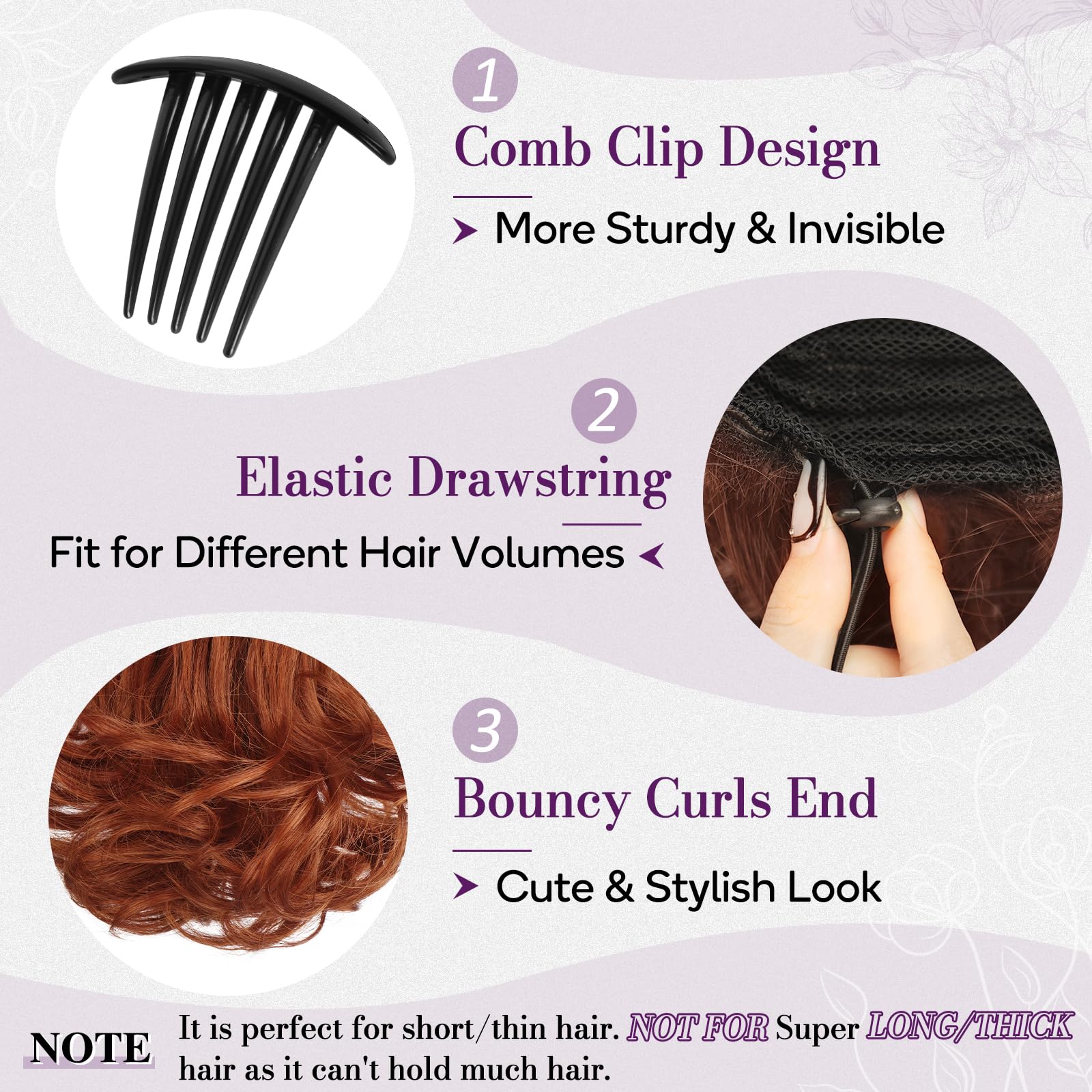 BARSDAR Copper Red Ponytail Extension - Image 3