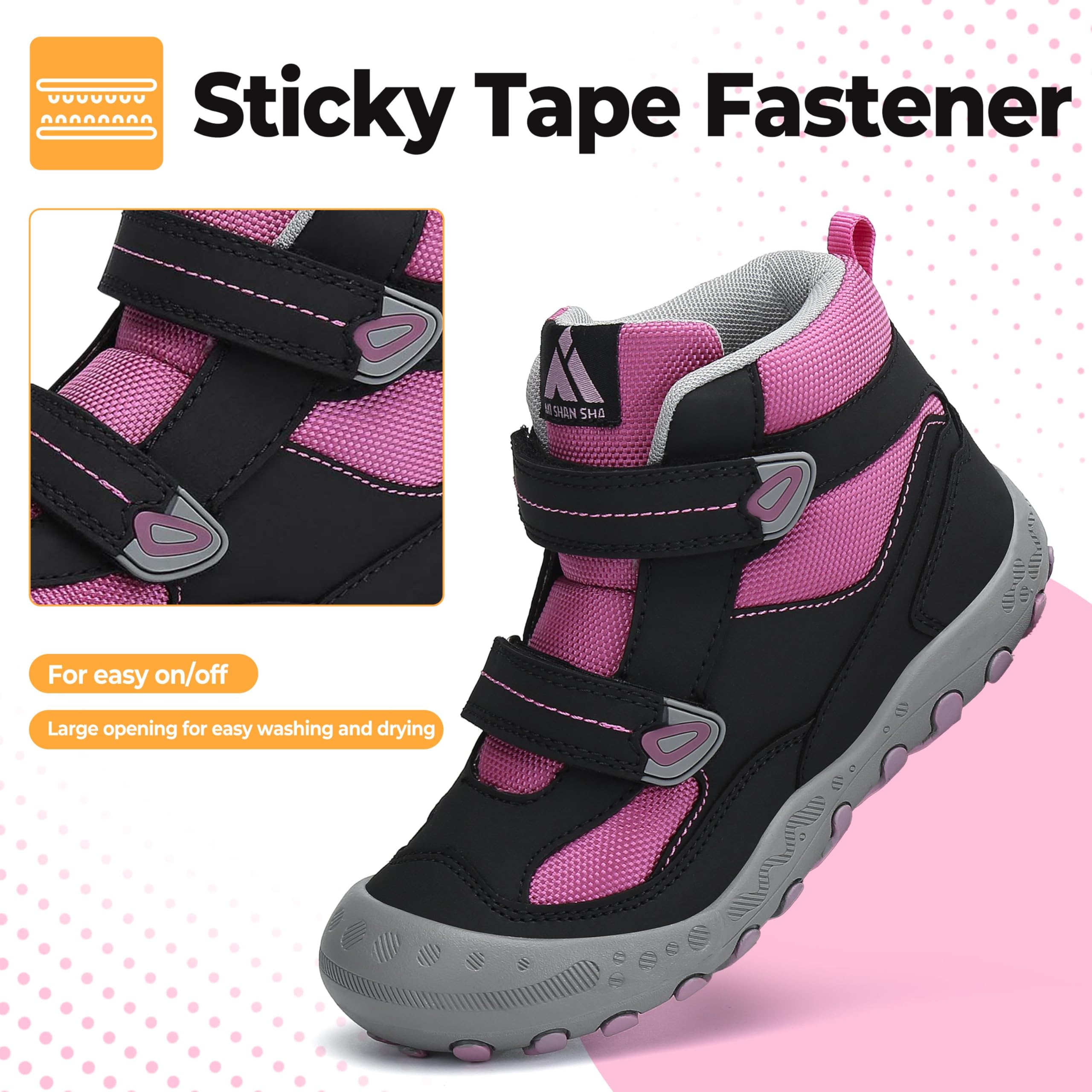 Mishansha Ragazze Scarpe da Trekking Leggere Traspirante Stivali da Escursionismo Outdoor Scarpe Sportive GR.24-38