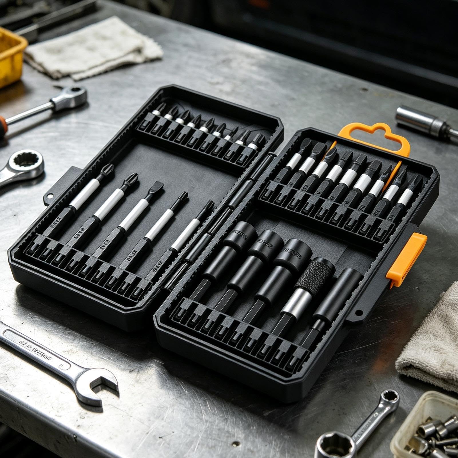 Lot de 28 embouts de tournevis portables en alliage d'acier