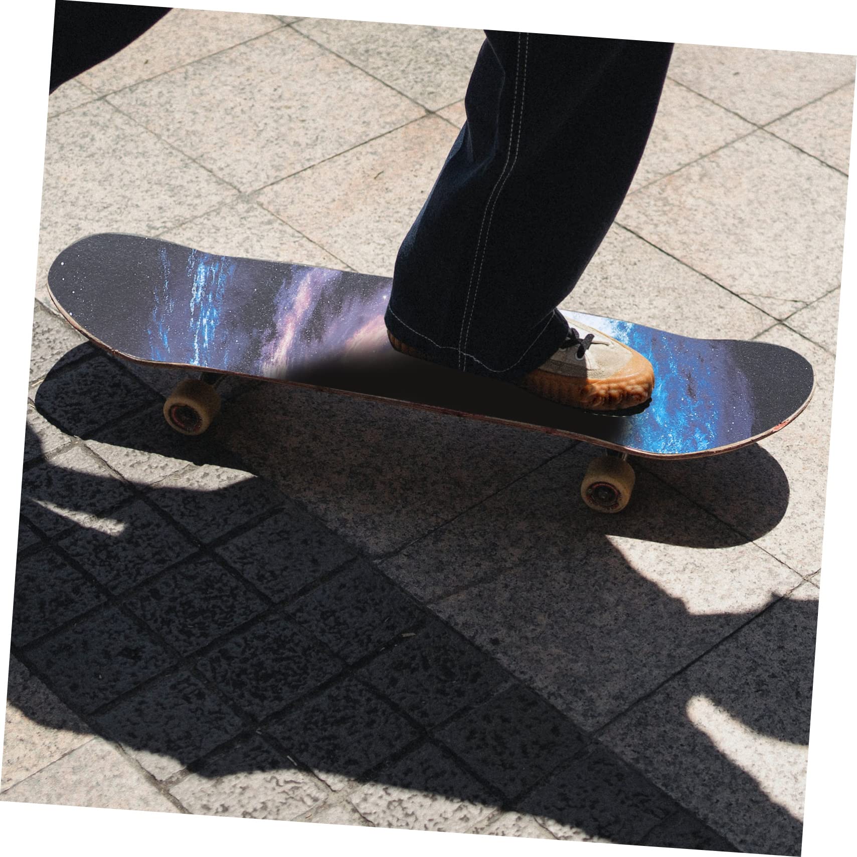 Toddmomy 2 Piezas Papel De Lija Para Monopatín Accesorios Para Patinetas Accesorios Portátiles Para Patinetas Etiqueta Engomada Del Apretón De La De Polivinilo