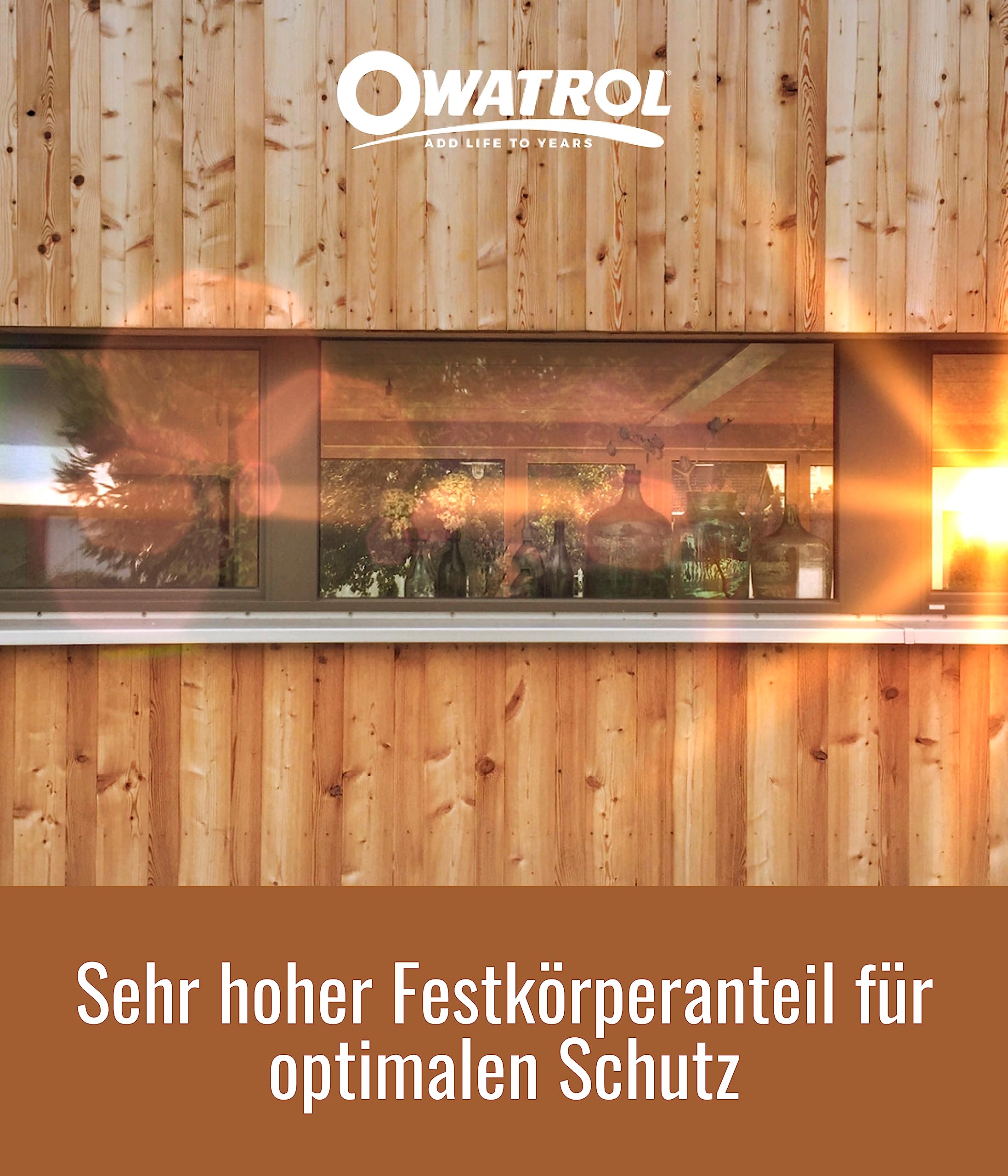 OWATROL Holzlasur Außen transparent 2,5 L UV-Schutz
