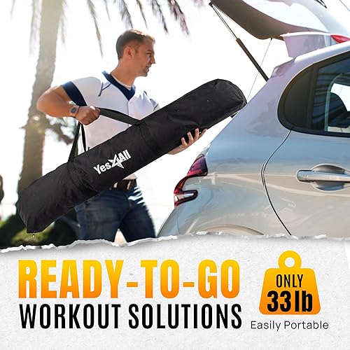 Miniatura 6 de Yes4All Equipo de entrenamiento de práctica de béisbol, 5 cuerdas elásticas de arco para sóftbolbéisbol para todas las edades, altura ajustable y