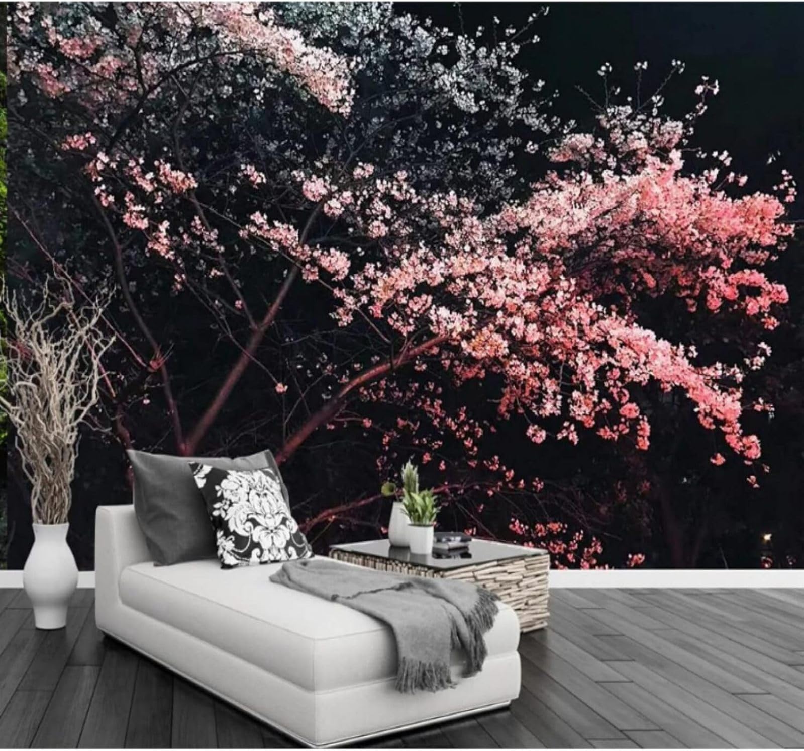 XLMING Minimalist Three Dimensional Trees Flowers Landscape 3D Wallpaper Luxury Home Dining Decor Paste Sofa Living Room The Wall for Bedroom Mural-200cm×140cm
