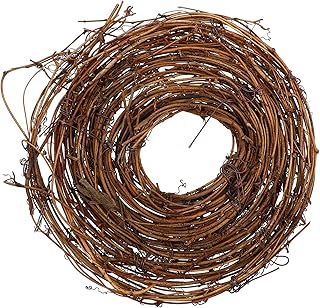 Cabilock Grapevine Garland Wreaths DIY Crafts, Natural Grapevine Twig Vines Base, Crafting Wreath Hanging Ornament for Wedding Christmas Holiday Door Wall Decor