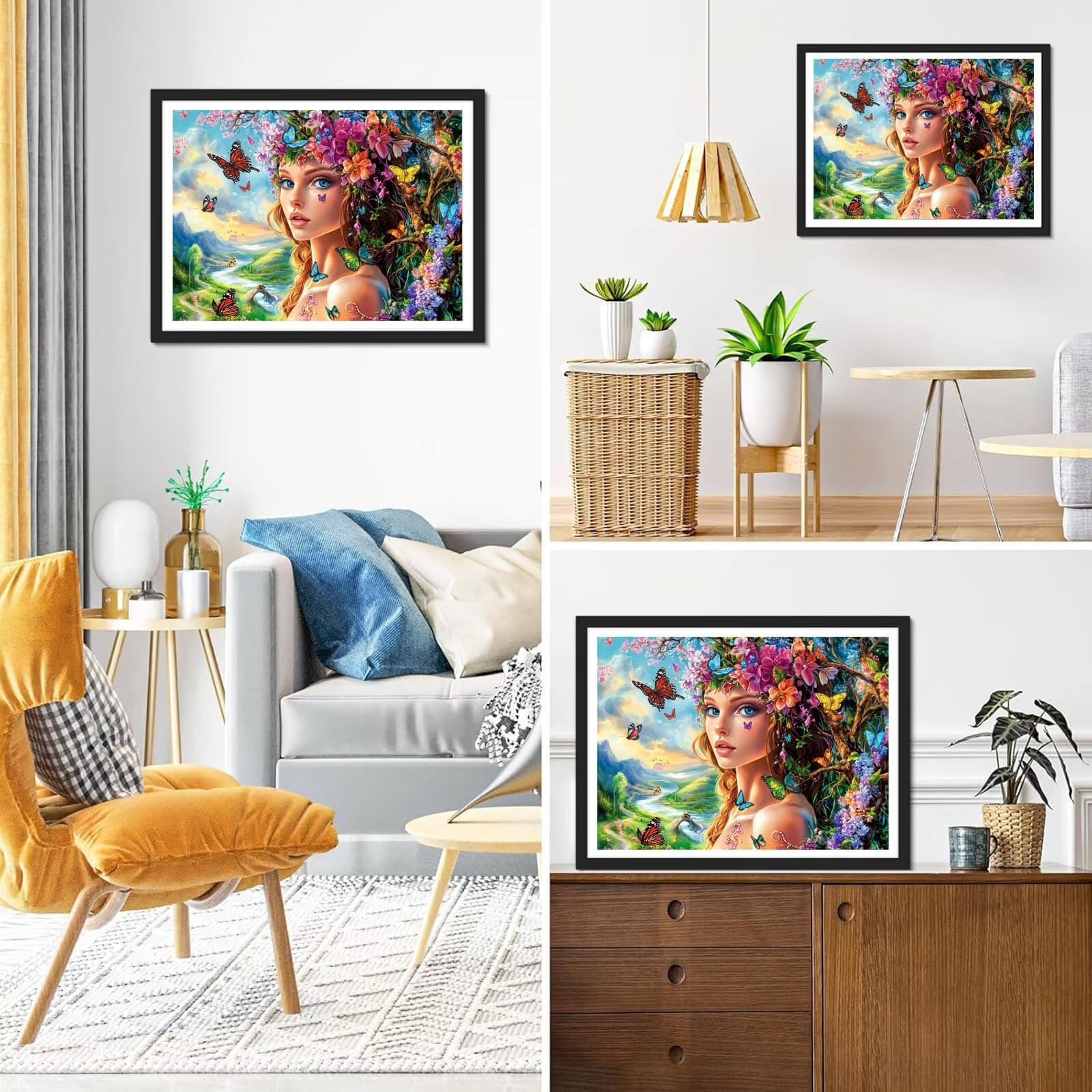 Diamond Painting Landschaft, 5D Diamond Painting Erwachsene 70x90cm qw1-679