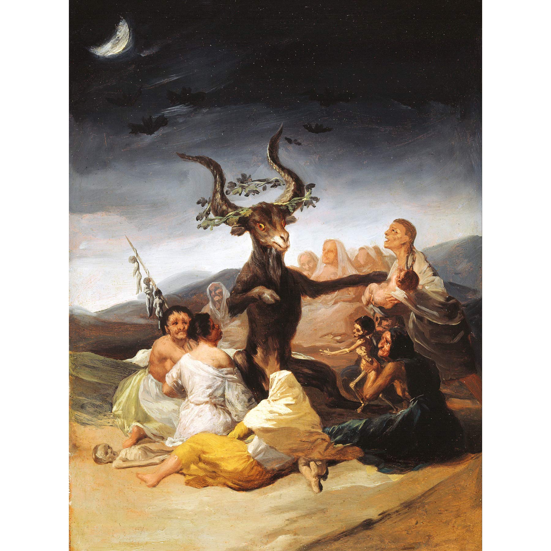 Francisco De Goya Y Lucientes Witches Sabbath Large Art Print Poster Wall Decor Premium Mural