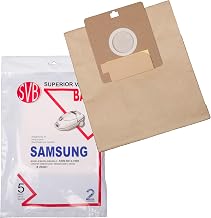2 packages of SAMSUNG VACUUM PAPER BAG 5500 6013 7713 4010 4127 CANISTER 5 PACK SVB STANDARD QUALITY 2 PLY ALSO FITS BISSELL DIGIPRO AND BISSEL POWER PARTNER PLUS USING ORIGINAL BAG VP-77