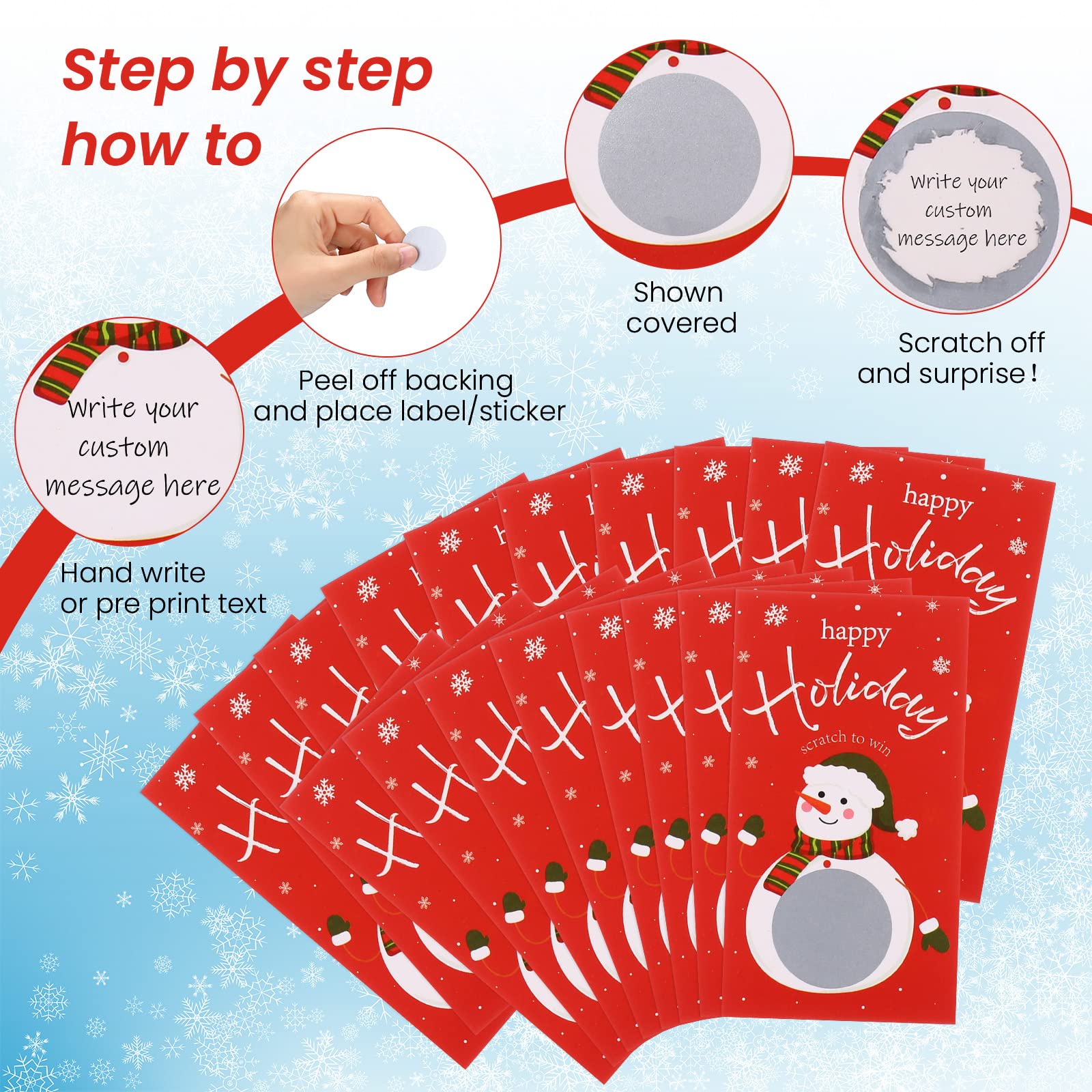 Lot 50 Pièces (cartes + Autocollants À Gratter) Diy Créer