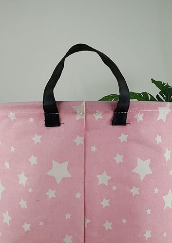 Miniatura 6 de MAIZMZ Caja de almacenamiento grande impermeable ligera rosa cesta organizadora para lavandería de niños, contenedores de juguetes, cestas de