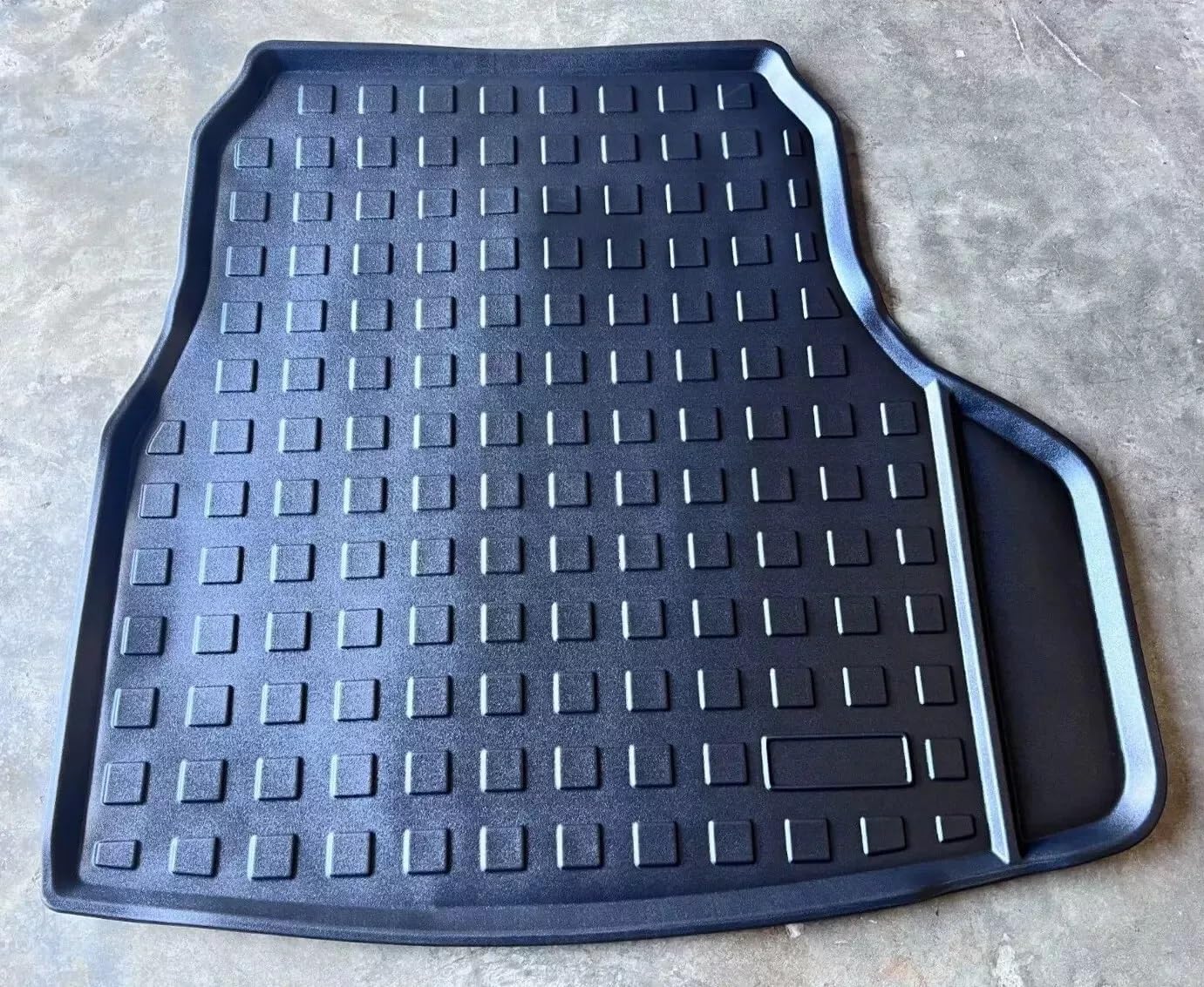 Floor Cargo Liner – Trunk Mat for Genesis G90 2023–2026 – Weather – Resistant Trunk Mats for Cars with Raised Lip – Non-Slip Car Tray Pad Boot – Laser Pre-Cut Design