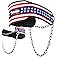 DMoose Fitness Dip Belt for Weight Lifting, Pullup, Squats & Dips - 36" Robust Steel Chain, Comfortable Neoprene Padding Supp