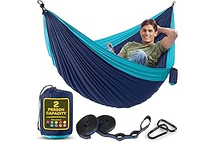 Double Camping Hammock with Tree Straps