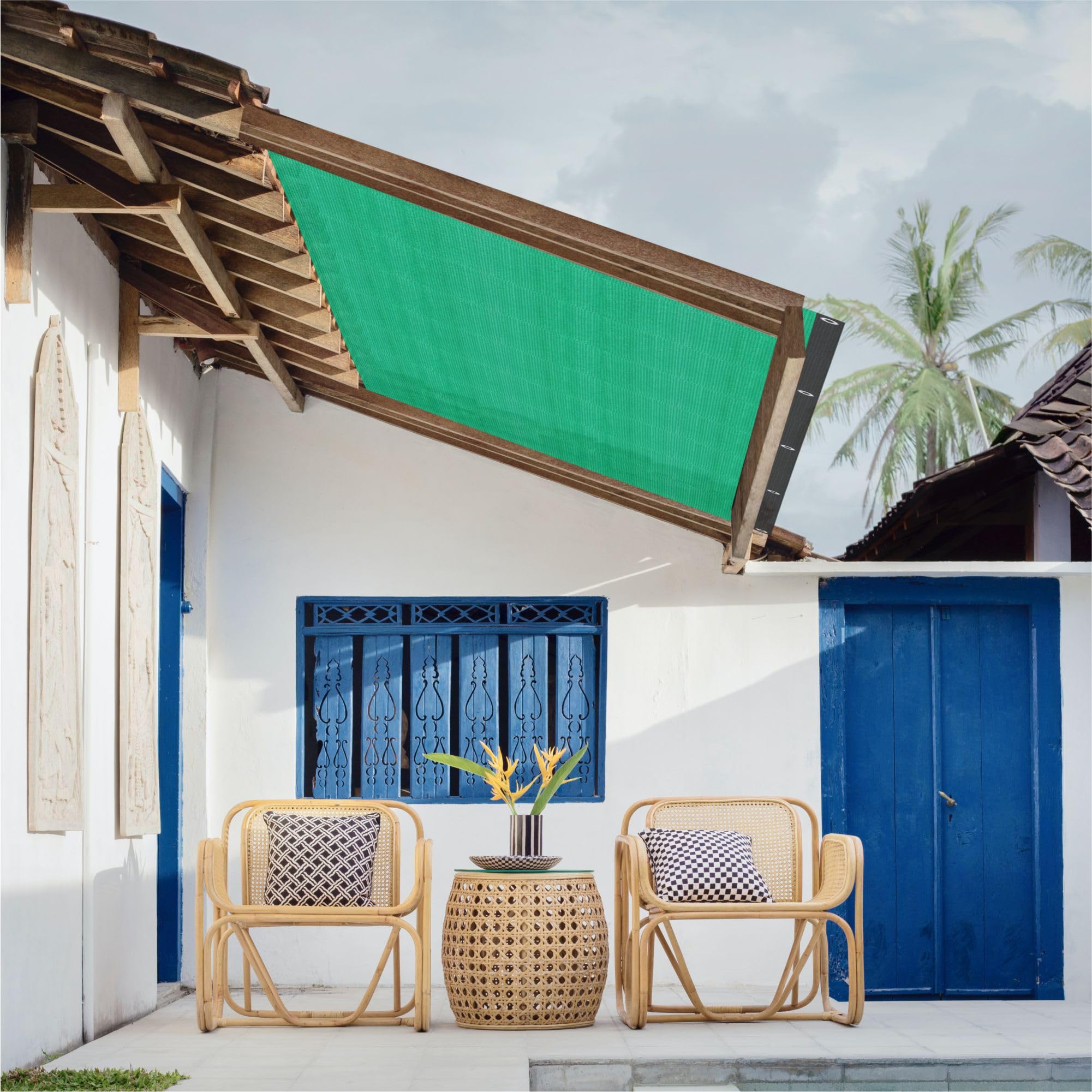 Multipurpose Shade Net 90% UV Protection, 10x165 Ft, HDPE Agro Net/Green Net/Green House/Garden Shade/Fence Net/Car Parking/Balcony Shade Net for Home, Lawn, Nursery, Sport Shading-picture-25