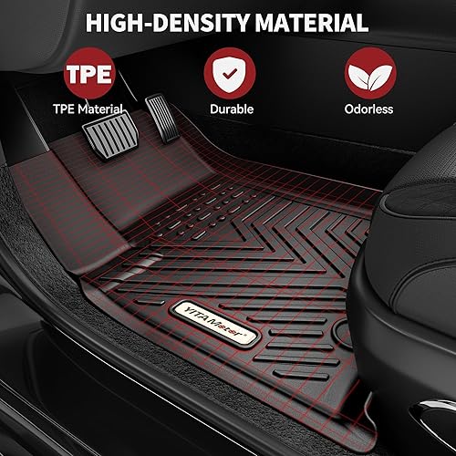 Miniatura 3 de YITAMOTOR Alfombrillas para Jeep Grand Cherokee (Non L) 2022-2024, ajuste personalizado, TPE para todo tipo de clima, accesorios de primera y 2da