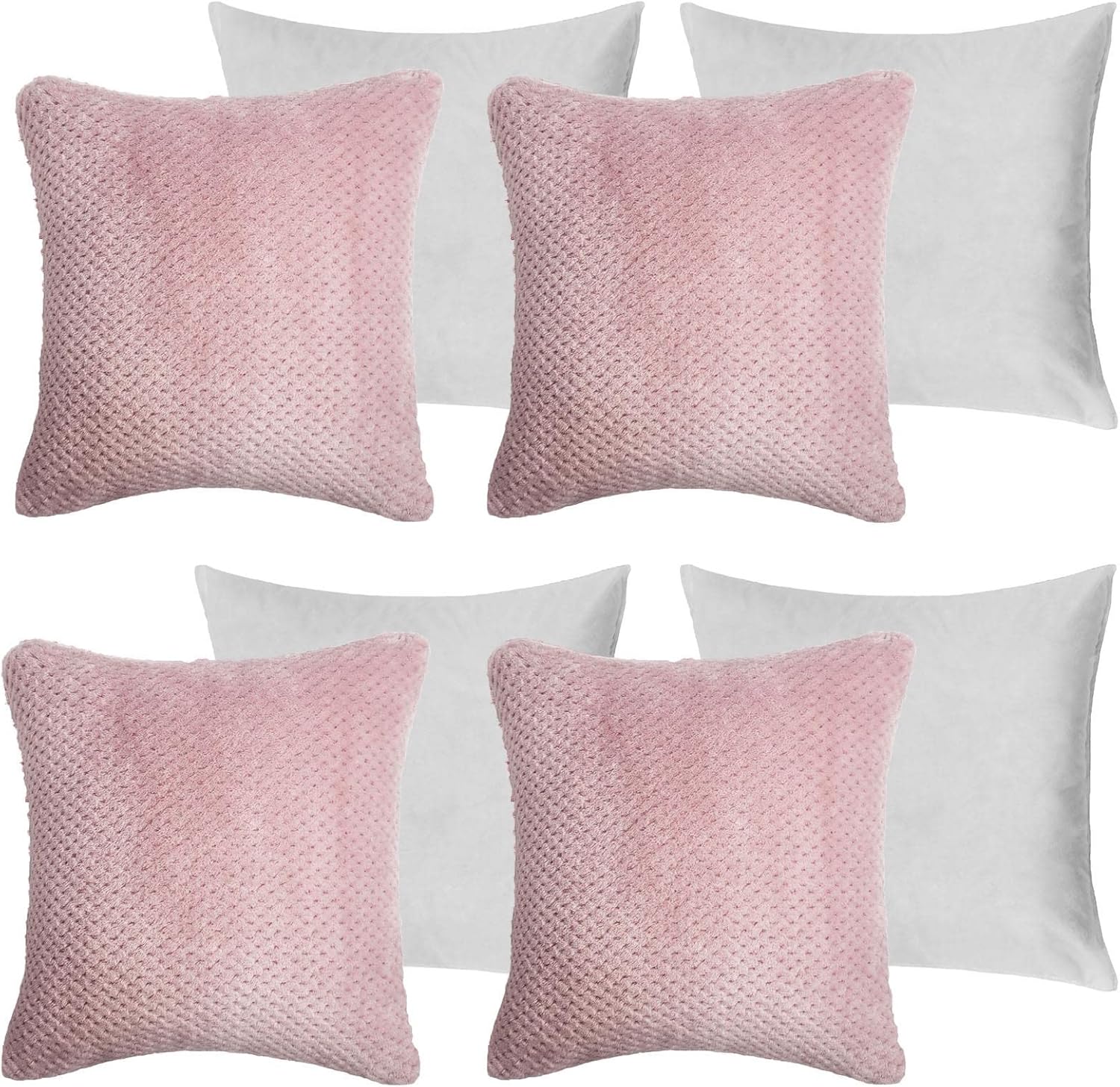 Brentfords Cushion Inserts Sofa Bed Cushion Covers Filled Waffle Cushion Covers 45 x 45, Living