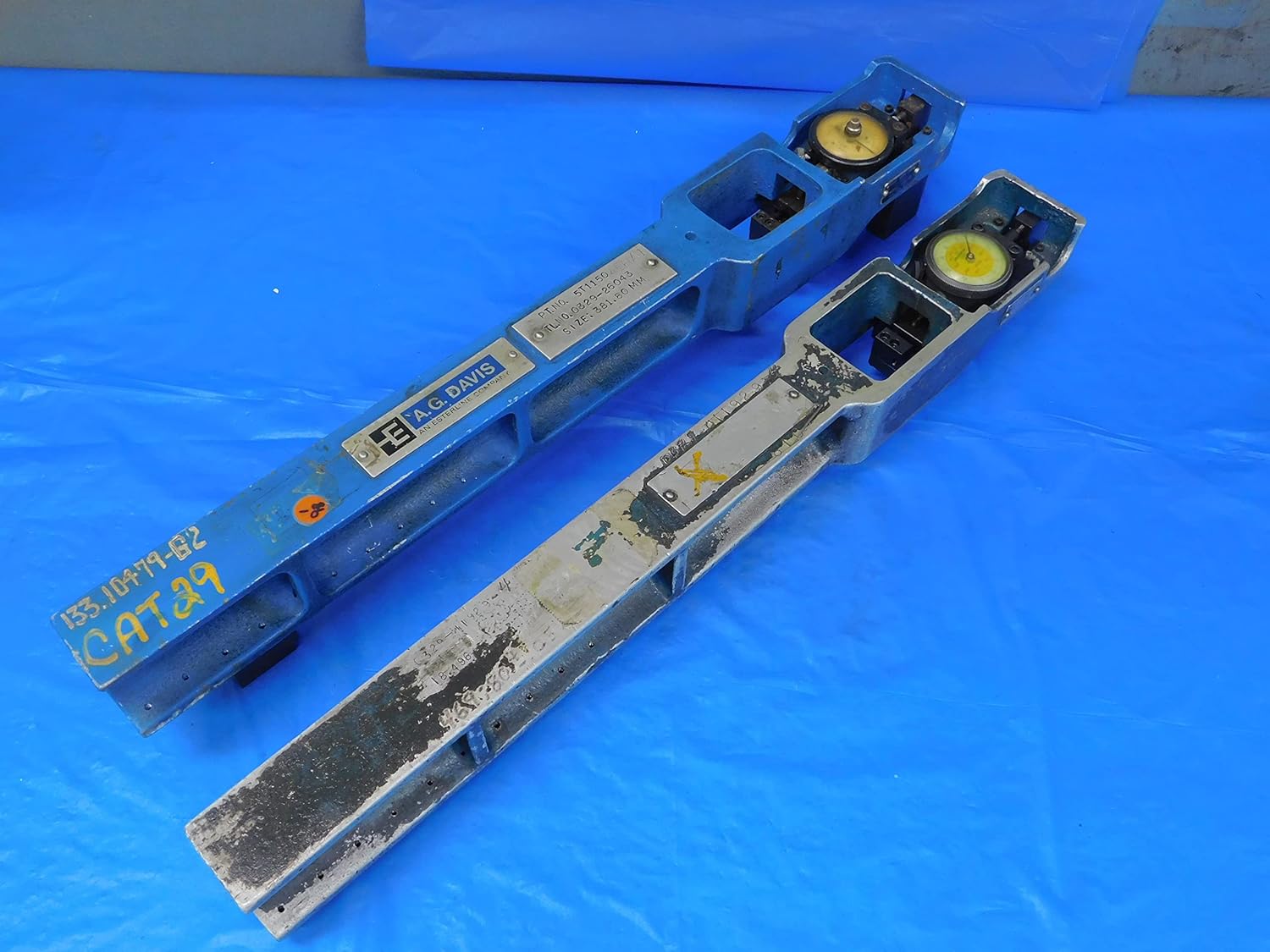 2PC Set A.G. Davis Omni GAGE Ball Tracks Model # SGD-19 Sizes 18.496 & 381.80mm - MB10201BU2