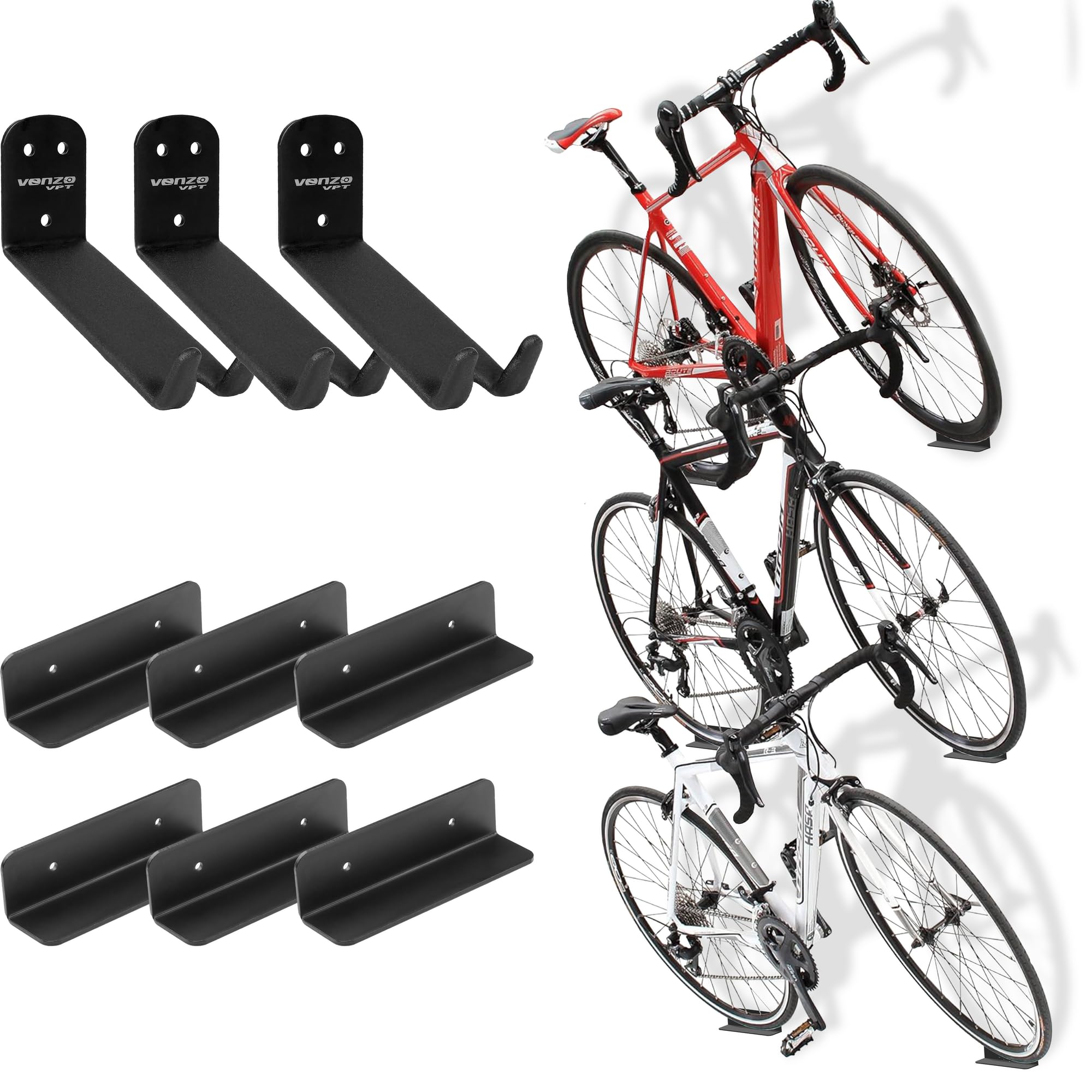 Amazon.com: Venzo Bike Bicycle Cycling Pedal Wall Mount Indoor
