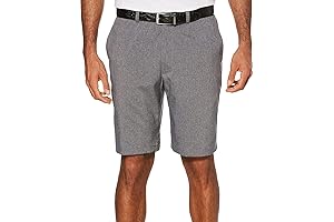 Greg Norman Men's Heather Flat Front Golf Shorts