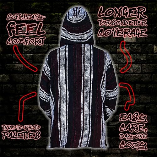 Miniatura 5 de Cuitáxi droga -méxico suéter - chaqueta baja - poncho baja - poncho mexicano - sudadera bohemia - sudadera con capucha mexicana -