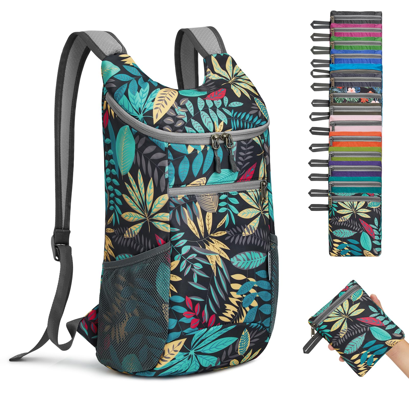 G4Free Lightweight Packable Hiking Backpack for Men Women Small Hiking Daypacks Foldable Shoulder Pack Casual Outdoor Bag 11L