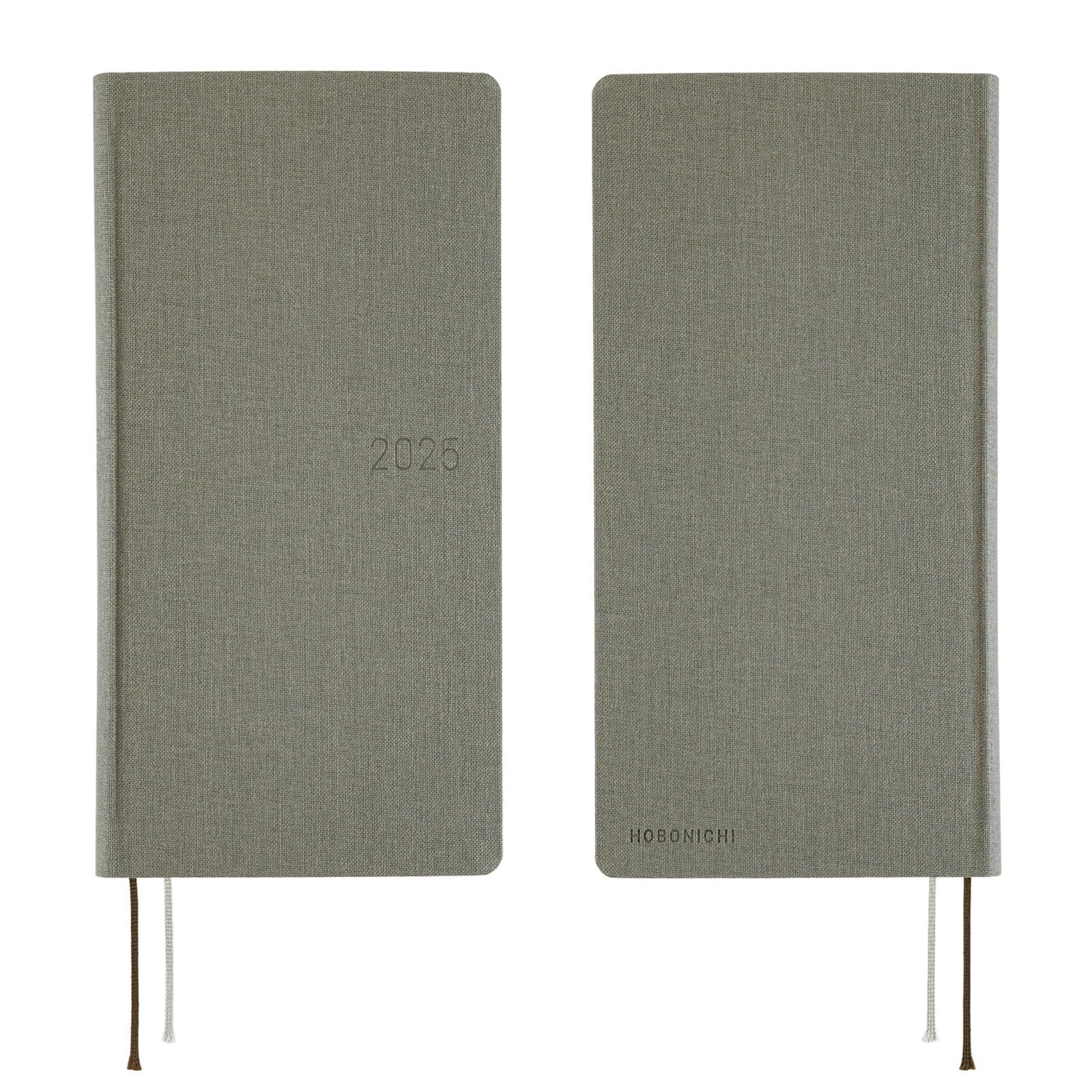 Hobonichi Techo 2025 Weeks MEGA [Englisch/Hoch und Schlank/Januar Start/Planer] Colors: Rauchgrau
