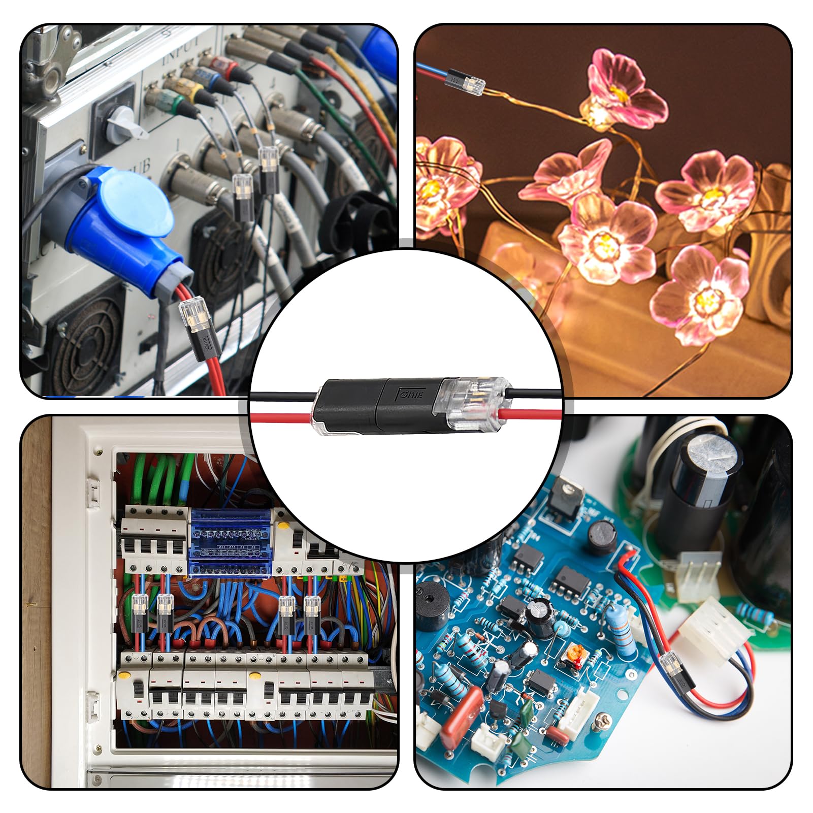 Kit Terminali Per Cavi Auto 2 Pezzi | Positivo E Negativo, A Sgancio Rapido, Universali, Impermeabili, Multicolore