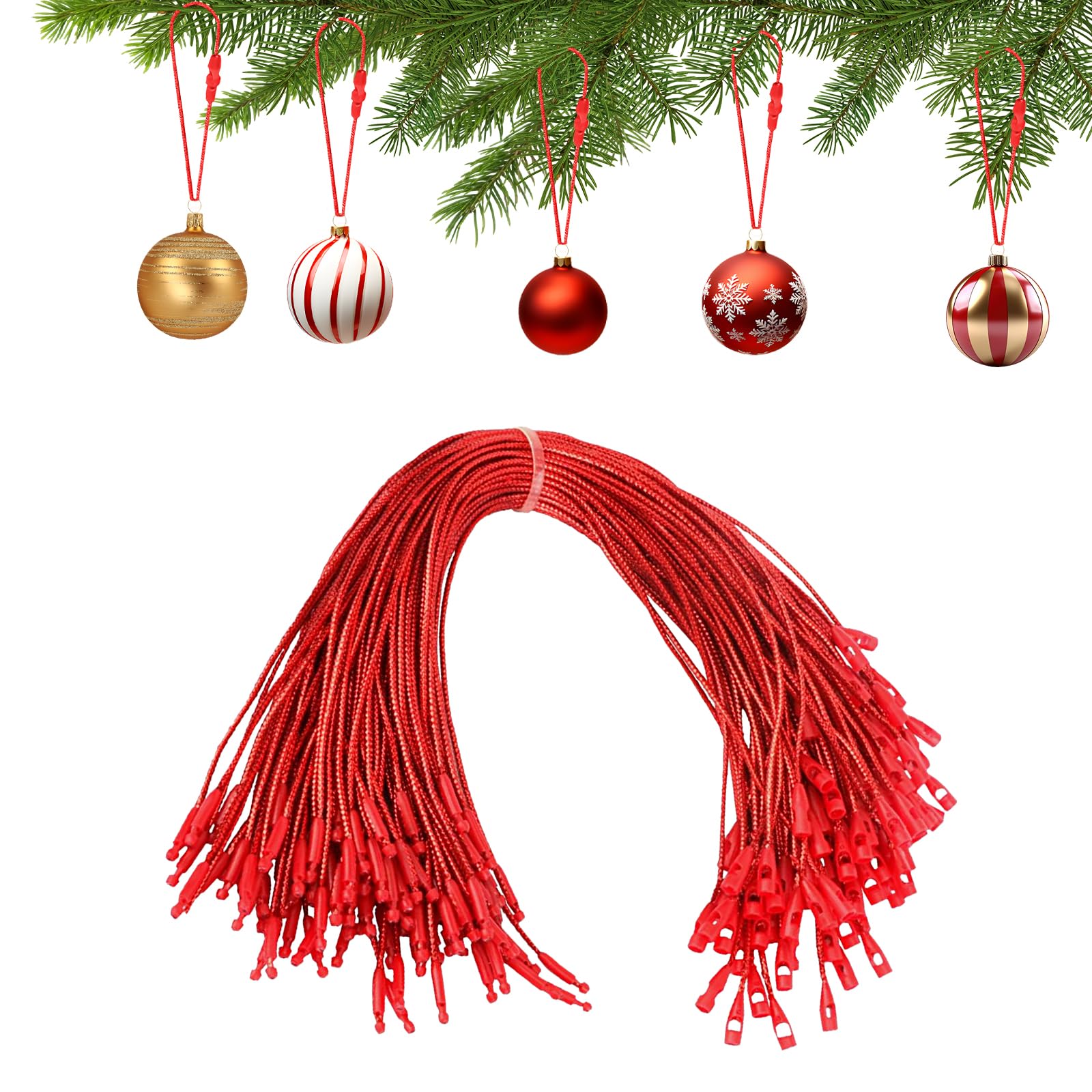 100 Ganci per Palline di Natale, Ganci per Ornamenti Natalizi, gancio a S con stella, Ganci per Albero di Natale, Ganci a Stella per Appendere Albero di Natale (d'argento