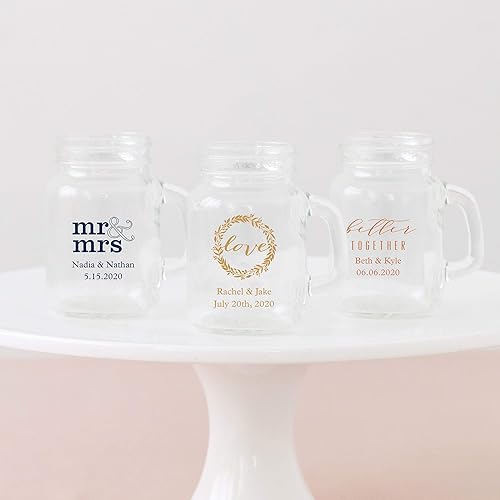 Miniatura 6 de WEDDINGSTAR Vaso de chupito cuadrado personalizado de 2 onzas, impresión a todo color, paquete de 120