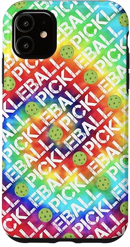 iPhone 11 Pickleball Tie Dye Pattern Sport Design for Pickleball Case iPhone 11 Pickleball Tie Dye Pattern Sport Design for Pickleball Case