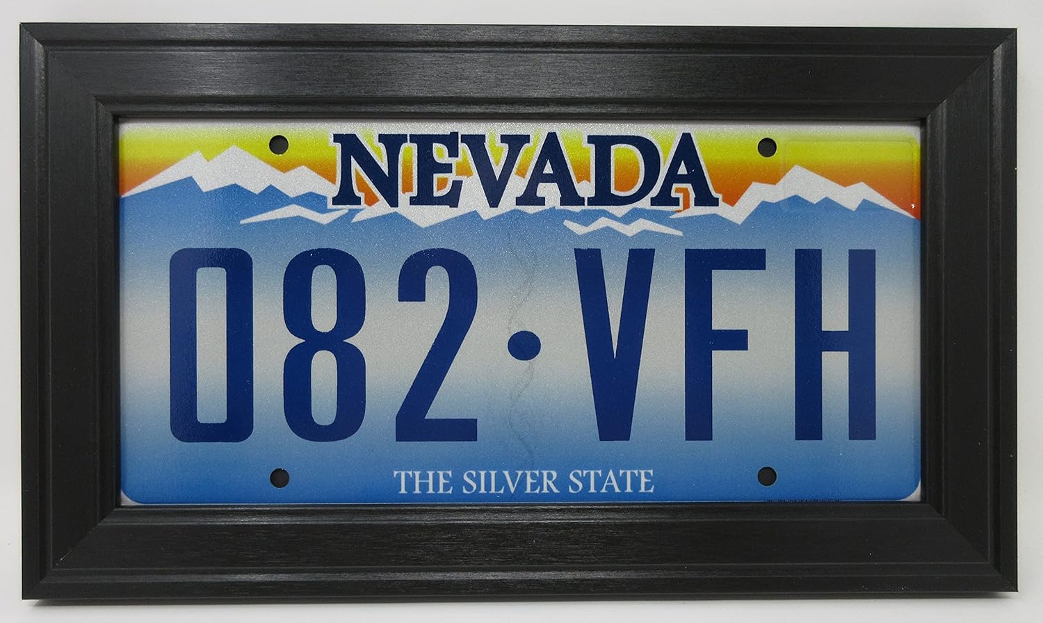 Automobile License Plate Tag (NOT Included) Black Wall Display Picture Frame with Acrylic Front Made in USA