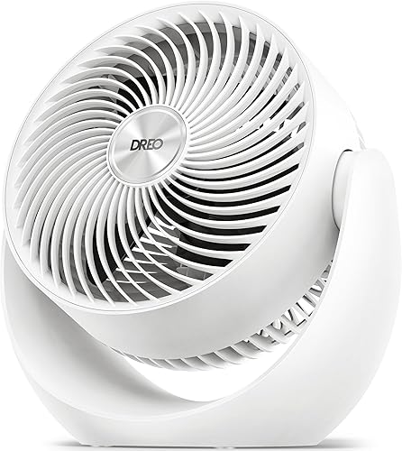 Dreo Ventilador para dormitorio, circulador de aire de mesa para toda la habitación, 11 pulgadas, flujo de aire fuerte de 40 pies, inclinación