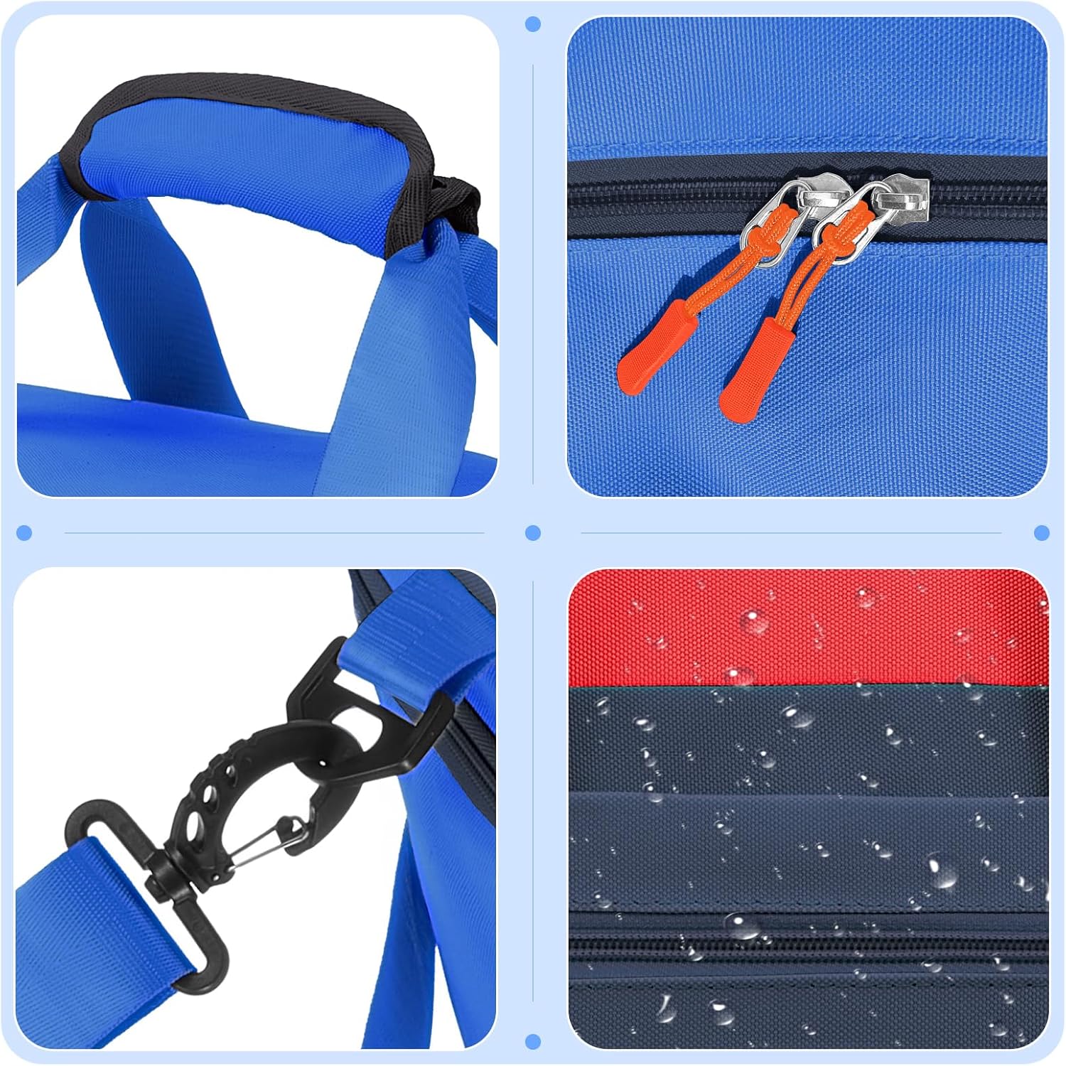 WOOMADA Kids Duffle Bag for Boys or Girls,Weekender Overnight Bag with Shoe Compartment & Wet Pocket Perfect For School, Sports, Overnight Trips(Navy Blue) - Image 6