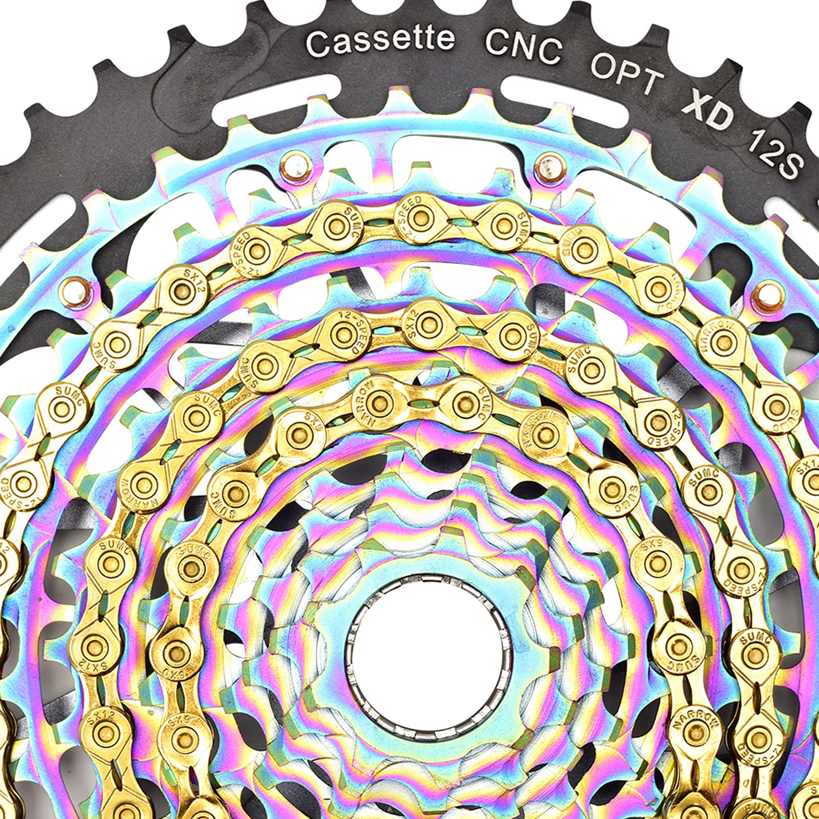 Cadena Bicicleta 9/10/11/12 Velocidades, 116/126 Eslabones, Cadenas para Bicicletas Duradera Ideal para Bicicletas de Carretera o Montaña,9 Speed