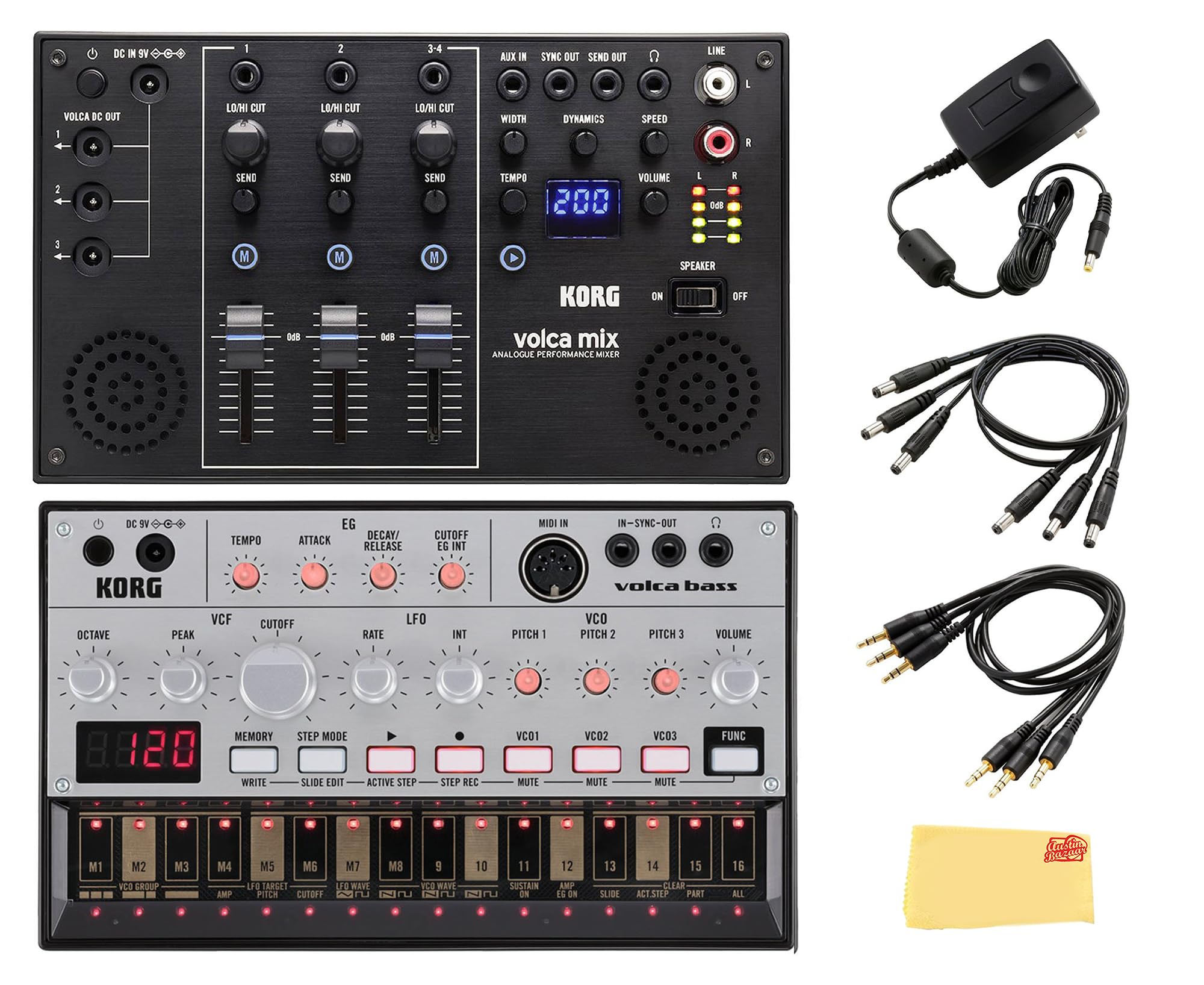 Amazon.com: Korg Volca Bass Analogue Bass Machine Bundle with