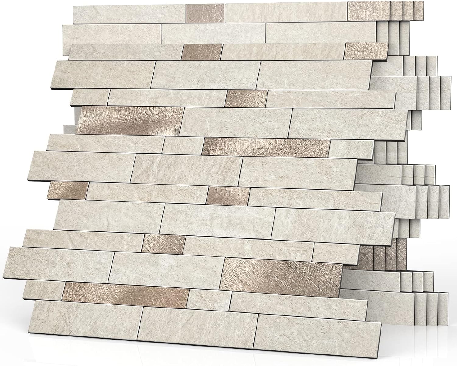 BeNice Self Adhesive Tiles For Kitchen Splashbacks,Stick-on Square