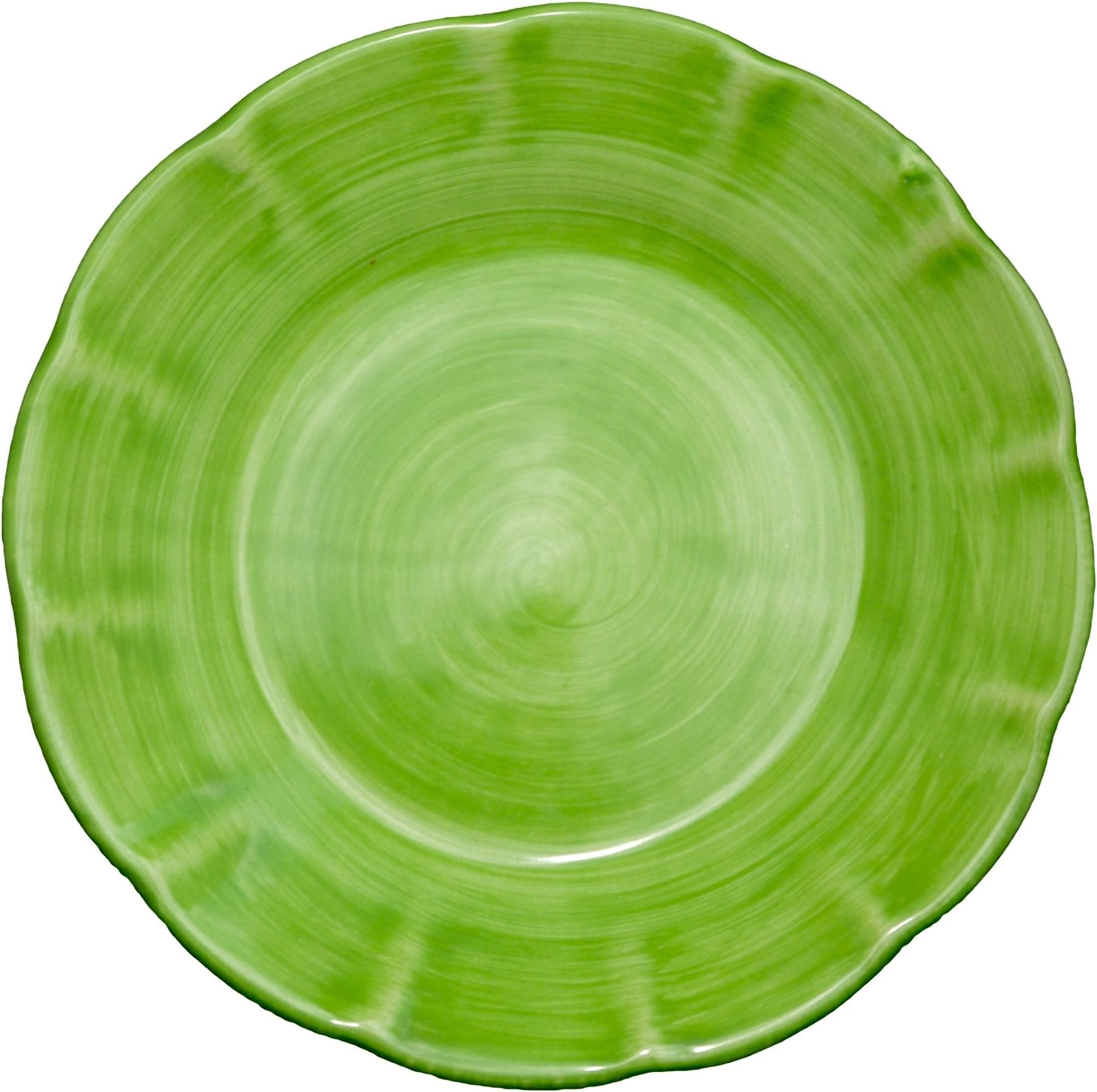 Green Plate Salad Plate - 8.3"/21cm - Handmade & Hand painted in Vieri sul Mare ITALY! - Salad Dish - Fiesta PERFECT!