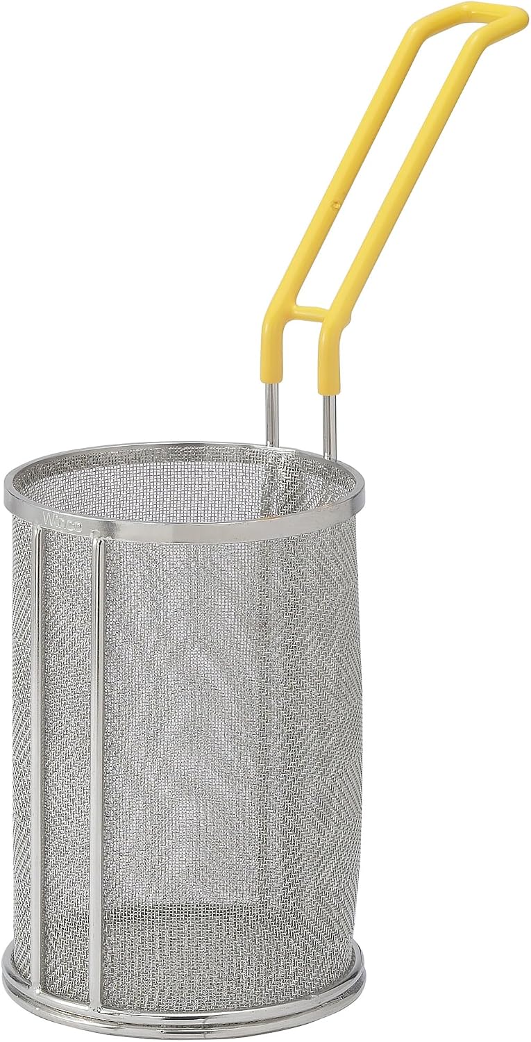 Winco 5" Connoisseur Stainless Steel Pasta Basket