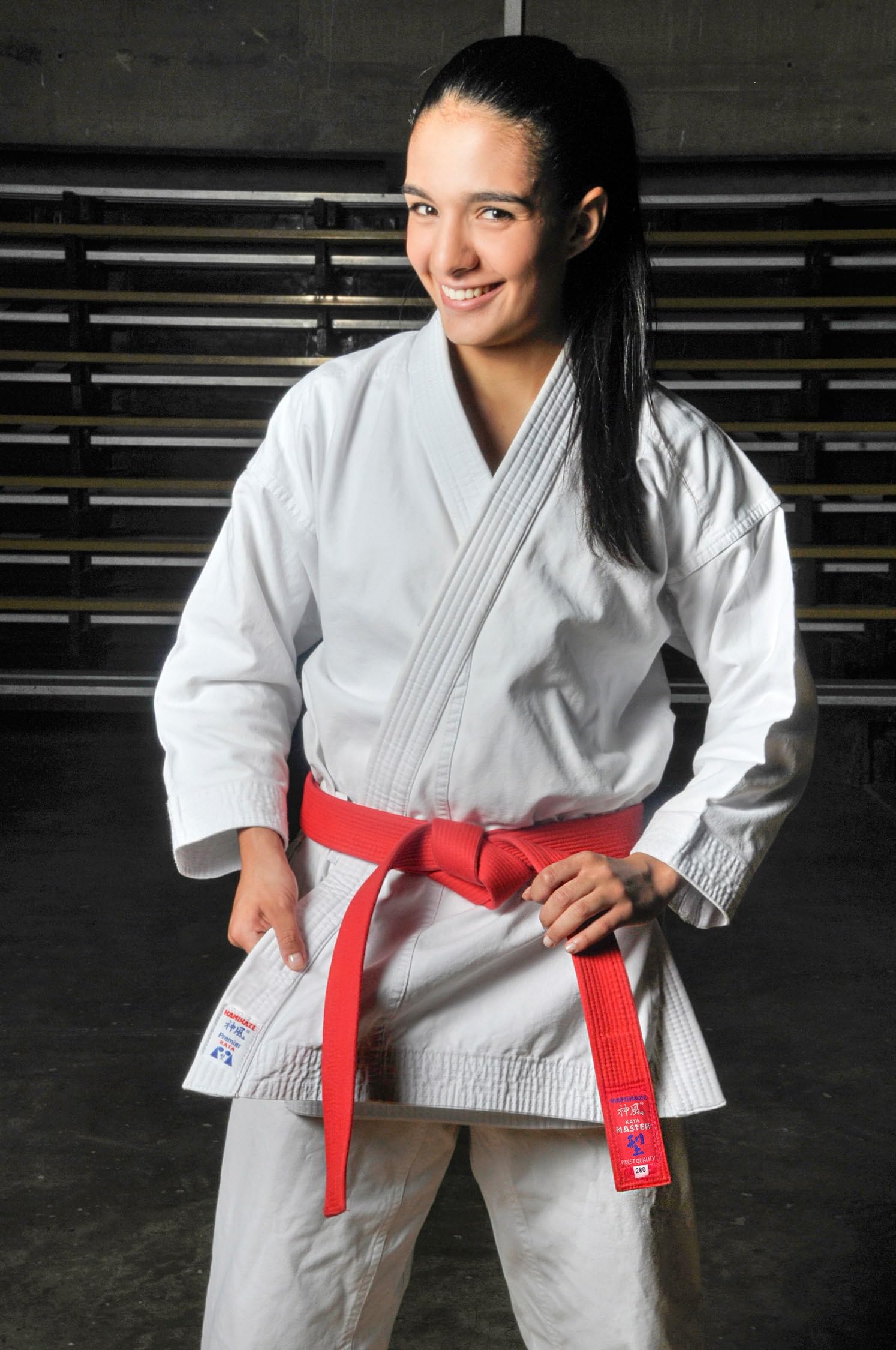 Kamikaze Karategui Premier Kata, Traje de Karate para Competición Kata, 100% Algodón, Peso Medio, Color Blanco